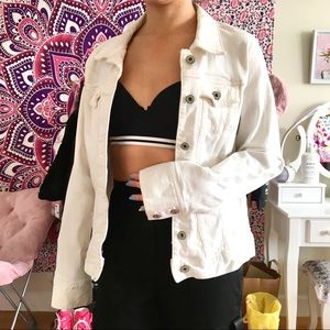 Old Navy white denim jacket